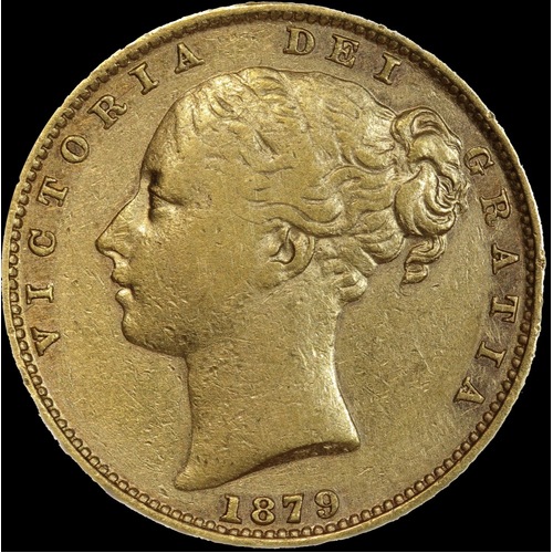 1879 Sydney Shield Sovereign about VF