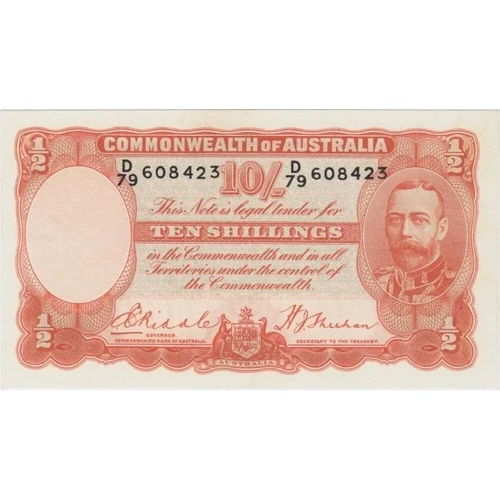 1936 Ten Shilling Riddle/Sheehan R11 good EF