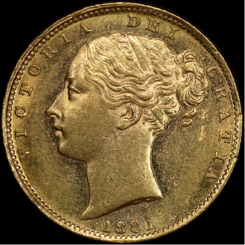 1881 Sydney Shield Sovereign good EF