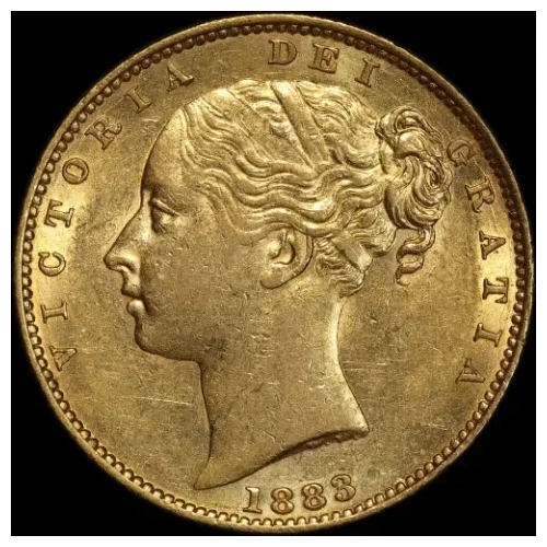 1883 Melbourne Shield Sovereign good EF