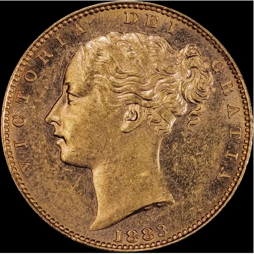 1883 Melbourne Shield Sovereign Unc (PCGS MS62)