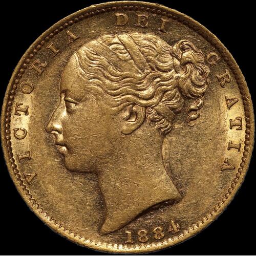 1884 Sydney Shield Sovereign Extremely Fine