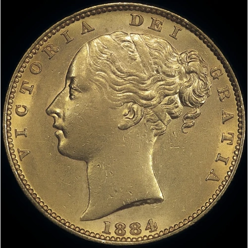1884 Melbourne Shield Sovereign Extremely Fine