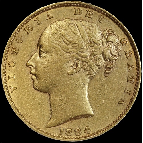 1884 Melbourne Shield Sovereign good EF