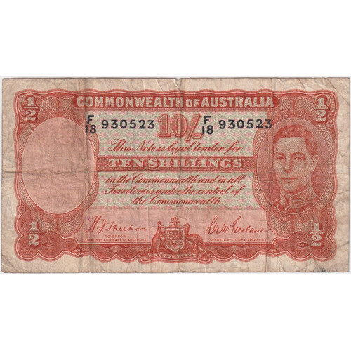 1939 Ten Shilling Sheehan/McFarlane R12 Very Good