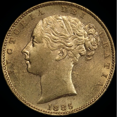1885 Melbourne Shield Sovereign good EF