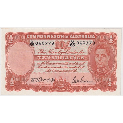 1942 Ten Shilling Armitage/McFarlane R13 Extremely Fine