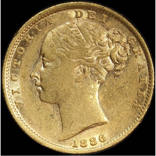 1886 Sydney Shield Sovereign good VF