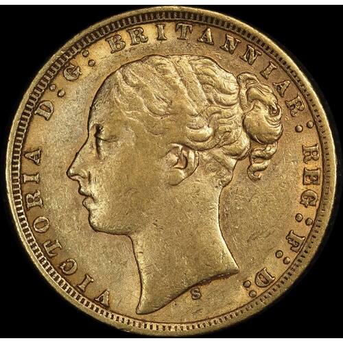 1871 Sydney Young Head Sovereign good Fine