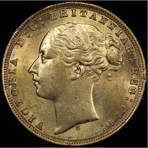 1876 Sydney Young Head Sovereign Extremely Fine