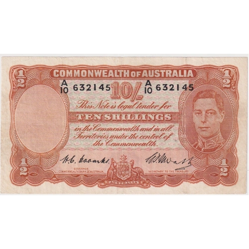 1949 Ten Shilling Coombs/Watt R14 about VF