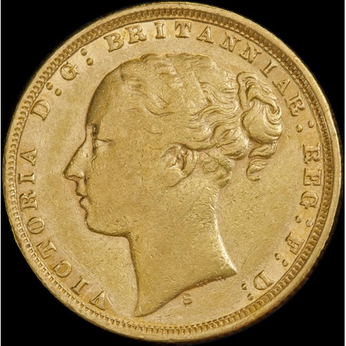 1876 Sydney Young Head Sovereign Very Fine