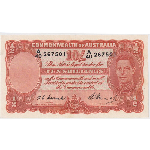 1949 Ten Shilling Coombs/Watt R14 Extremely Fine