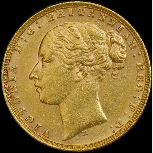 1877 Melbourne Young Head Sovereign Extremely Fine