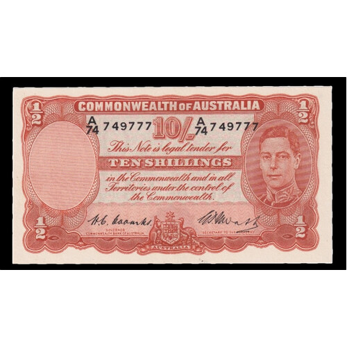 1949 Ten Shilling Coombs/Watt R14 good EF