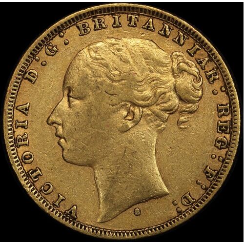 1879 Sydney Young Head Sovereign Fine