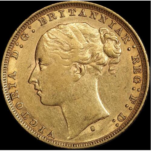 1879 Sydney Young Head Sovereign Very Fine