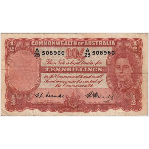 1949 Ten Shilling Coombs/Watt R14 Very Fine