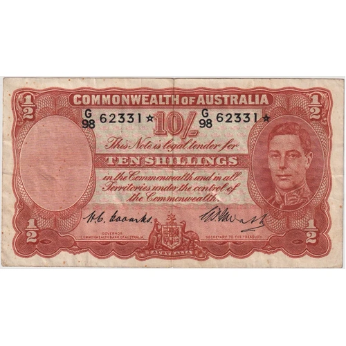 1949 Ten Shilling Coombs/Watt R14S Fine