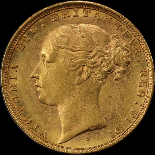 1881 Sydney Young Head Sovereign Unc (PCGS MS62)
