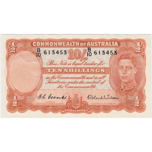1952 Ten Shilling Coombs/Wilson R15 Extremely Fine