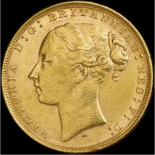 1881 Melbourne Young Head Sovereign Extremely Fine