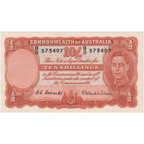 1952 Ten Shilling Coombs/Wilson R15 good EF
