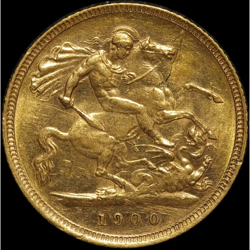 1900 Sydney Veiled Head Half Sovereign Extremely Fine
