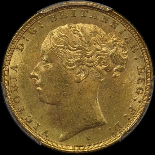 1882 Sydney Young Head Sovereign Unc (PCGS MS61)