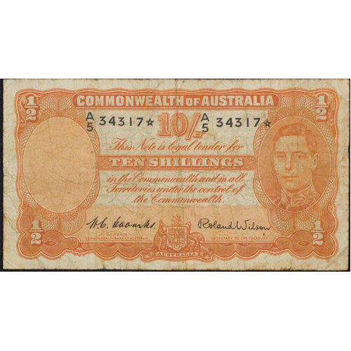 1952 Ten Shilling Coombs/Wilson R15S Fine