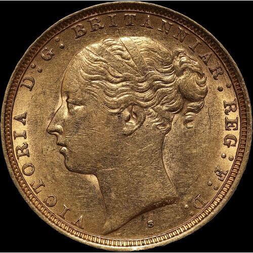 1883 Sydney Young Head Sovereign Extremely Fine