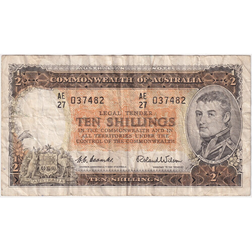 1954 Ten Shilling Coombs/Wilson R16 Fine