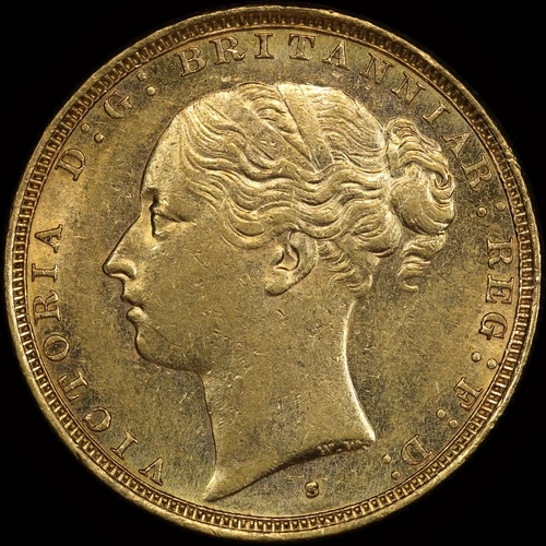1885 Sydney Young Head Sovereign Extremely Fine