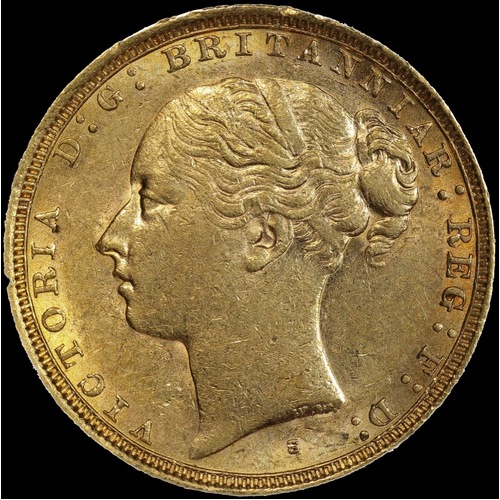 1885 Sydney Young Head Sovereign good EF