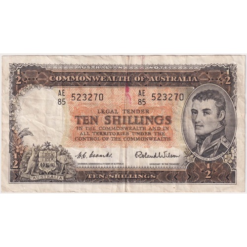 1954 Ten Shilling Coombs/Wilson R16 Very Fine