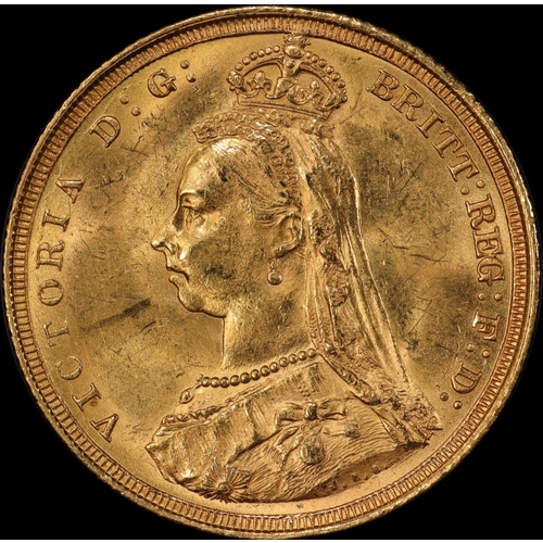1887 Sydney Jubilee Head Sovereign Jubilee Head Unc S# 36868D / DISH S.2 (PCGS MS62)