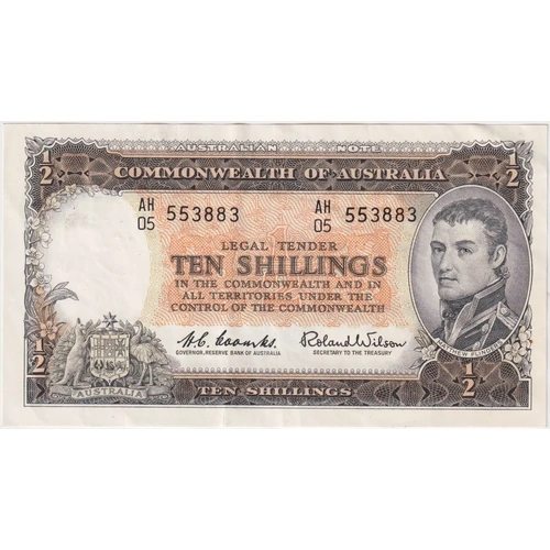 1961 Ten Shilling Coombs/Wilson R17 good EF