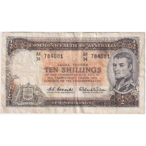 1961 Ten Shilling Coombs/Wilson R17 Very Fine