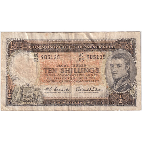 1961 Ten Shilling Coombs/Wilson R17 Very Good