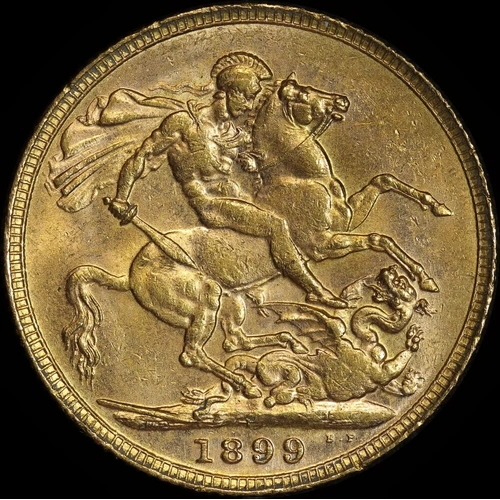 1899 Perth Veiled Head Sovereign Extremely Fine