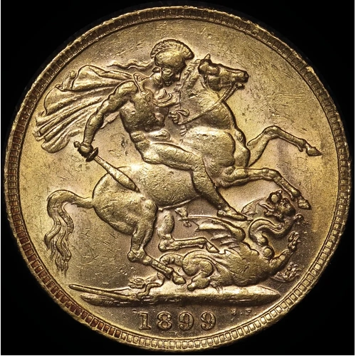 1899 Perth Veiled Head Sovereign good EF