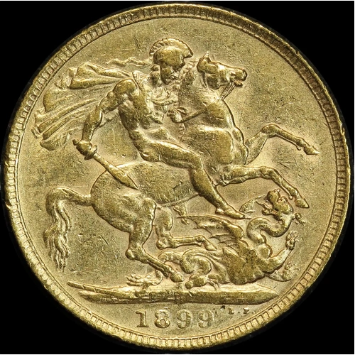 1899 Perth Veiled Head Sovereign good VF