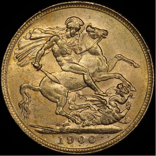 1900 Perth Veiled Head Sovereign Extremely Fine