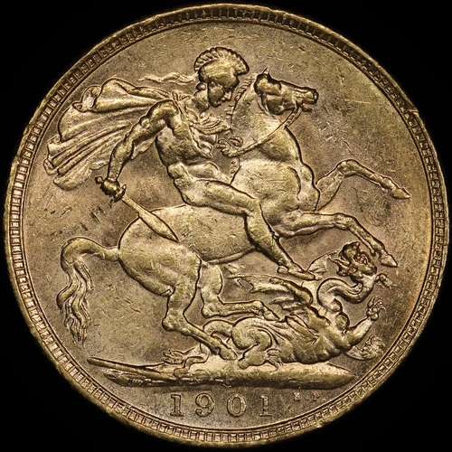 1901 Perth Veiled Head Sovereign Extremely Fine