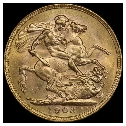 1903 Melbourne Edward VII Sovereign good EF