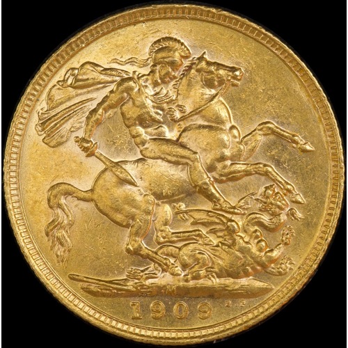 1909 Melbourne Edward VII Sovereign good EF