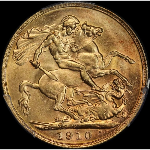 1910 Perth Edward VII Sovereign Unc (PCGS MS62)