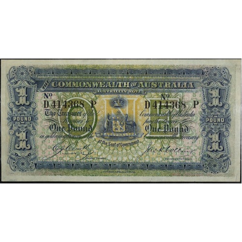 1918 One Pound Cerutty/Collins R21 PCGS VF20