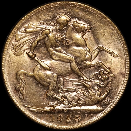 1915 Perth George V Large Head Sovereign good EF