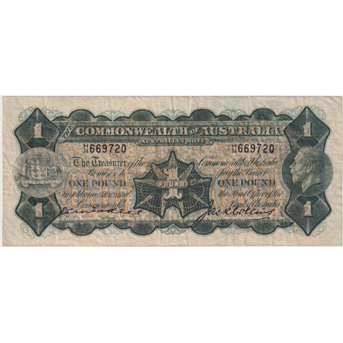 1926 One Pound Kell/Collins R24 good Fine